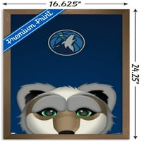 Minnesota Timberwolves - S. Preston Mascot Crunch Wall Poster, 14.725 22.375 uokviren