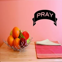 Vinilna zidna naljepnica moli za dom - Berba vjere, svake noći moli, služi molitvu, Slatki zid, spavaća soba,