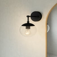 Dizajnerska kuća gracelyn zidna svjetlost u mat crnoj boji