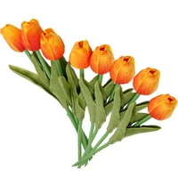PU umjetni tulipani, imitacija zamjene Pune boje, fotografija za kućanstvo, ukras od umjetnog cvijeća, crveni