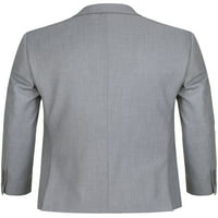 Muška odijela solidna dva klasična fit gumb za notch rever Business odijelo za muškarce