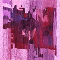 Ahgly Company Unutarnji pravokutnik Sažetak ružičaste prostirke za suvremene površine, 2 '3'