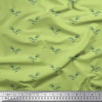 Soimoi zelena poliesterska krep tkanina umjetnički bud cvjetni cvjetni zanatski zanat