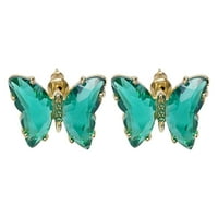 Ausyst Nacklace za žene ženske vintage modne leptir jedinstvene naušnice viseći obručni naušnica nakita za žene