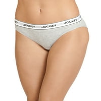 Jockey® Essentials ženski pamučni rastezljivi bikini gaćice, 3-pack, veličine S-xxxl