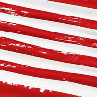 Ljetni sarafan za mamu i kćer u SAD-u sa zastavom za Dan neovisnosti, vrhovi kratkih rukava za roditelje i djecu,