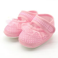 yinguo tople djevojke potplati to dot prewalker mekana čipkasta baby flats cipele casual dječje cipele ružičasta