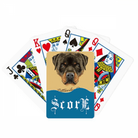 Crni grozni Rottweiler pas kućni ljubimci Animal Score Poker igračka karta Inde igra