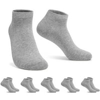 Čarape za gležnjeve bez izložbenih čarapa parovi Black No Show muški ankel čarape s visokim posadom siva slobodna