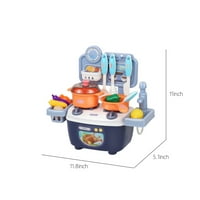 Kuhinjski set za igru s priborom-mini kuhinjski set s realističnim odvodom vode - unutarnji set za kuhanje-igračke