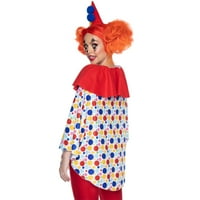 Ženska modna haljina za Noć vještica s klaunskim Pončem za odrasle, Jedna veličina