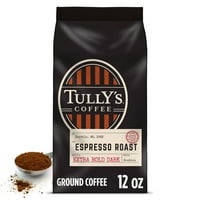 Espresso pržena kava, tamno pečena, mljevena kava, oz