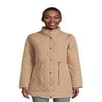 Ženska prošivena jakna od srednje težine, srednje veličine