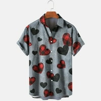 Prodaja zabavne košulje kratkih rukava Muška tropska plaža modna bluza na kopčanje kratkih rukava s odbijenim