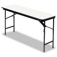 Ledeni brijeg Enterprises Premium Wood Laminate sklopivi stol, pravokutni, 72W 18d 29h, sivi ugljen