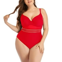 Ženski kupaći kostimi Plus Size S izrezom u obliku slova u, kupaći kostimi za kontrolu trbuha, kupaći kostimi