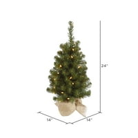 Umjetno božićno drvce od 24, prozirna svjetla