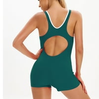 Ženski sportski kupaći kostimi Plus size, konzervativni kupaći kostimi bez leđa koji blokiraju shemu boja