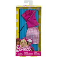 Modni komplet za karijeru Barbie s odjećom za lutke na temu golfa i palicom za golf