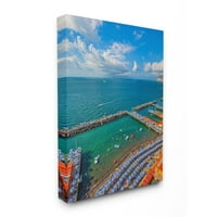 David Stern Beach Život kišobrani oceanski pejzaž fotografija slika slika platno umjetnički tisak
