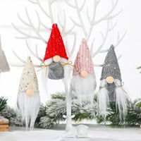Gvong Božićna lutka Djeda Mraza viseći privjesak ukras božićnog drvca za kućnu zabavu dekor