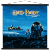Hari Potter i filozofski kamen-ključni umjetnički zidni plakat u drvenom magnetskom okviru, 22.375 34