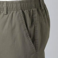 Wozhidaoke teretne hlače za muškarce muškarce povremene solidne ljetne elastične elastične struke labave kratke