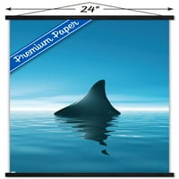 Zidni plakat s perajama morskog psa u magnetskom okviru, 22.375 34