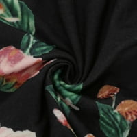Ženski puloveri s dugim rukavima, vrhovi s izrezom u obliku slova u, majice s printom apstraktne umjetnosti, široke