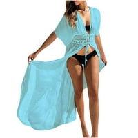 Kupaći kostimi Plus veličine za žene, modni ležerni proljetni i ljetni kupaći kostimi Na plaži bez leđa, kupaći