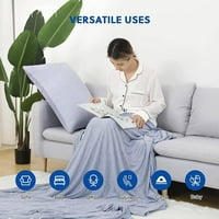 Deke za hlađenje za vruće spavanje-ljetna deka Tanka lagana prozračna mekana reverzibilna poboljšana deka za hlađenje