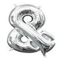 Jedinstveni rođendanski balon sa srebrnim printom od 94