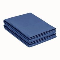 Vrhunski set jastuka od flanela i pamuka u punoj boji, Kraljevski, Mornarsko plava