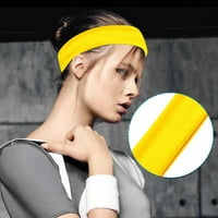 Dječja traka za glavu u boji Ženska pamučna elastična traka za jogu Sportska traka za glavu za bebe i mamu u žutoj