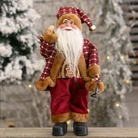Živjeli imamo Djeda Božićnjaka figurice Božićni ukrasi stojeća figura Santa, Santa lutka Božićna kolekcionarska