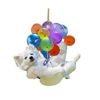 Automobil od 2 inča, slatki pas, viseći ukras s mjehurićima, viseći ukras, dekoracije s efektom 2 inča