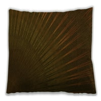 Ahgly Company uzorkovan na otvorenom pravokutnom tamnom brončanom smeđom jastukom za lumbalno bacanje,