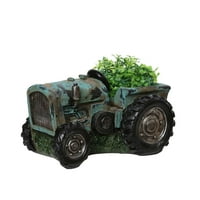 12.25 Opremljeni teal i crni traktor vanjski vrtni popločani dio dvorišta