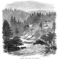 Sutter ' S Mill, 1848 Pilana Johna A. Suttera u Colomi u Kaliforniji, gdje je James U. Marshall otkrio zlato u