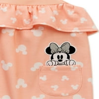 Disneyeva majica za djevojčice Minnie Mouse, set odjeće za odjeću za glavu, 3-komad