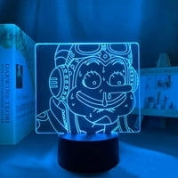 -Akrilni 3D anime svjetiljka Anime One Light Light Lights Svjetla za lampicu za spavaću sobu Crtani stripovi svjetla