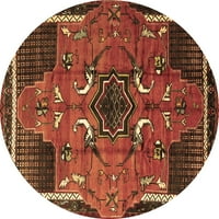 Tradicionalni unutarnji tepisi, Okrugli Perzijski smeđi, promjera 6 inča