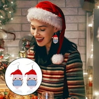 Naušnice za žene božićne modne naušnice kože djevojka dodaje svečanu atmosferu nakit Y2K, obruči srebrne naušnice