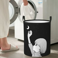 Djevojka Mjesec Universe Organizator košarice za pranje rublja prljava odjeća za ometanje kupaonice Djevojke djevojčice