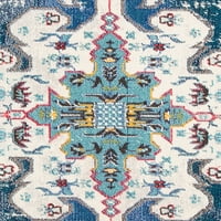 Vintage tradicionalni tepih, Tamno siva, 6'7 6'7 Okrugli