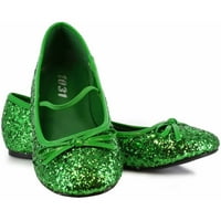 Green Sparkle Flat Shoes Girls 'Dječji dodatak za Halloween Halloween
