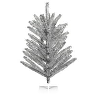 Vintage aluminijsko umjetno božićno drvce od 4' 35, neosvijetljeno