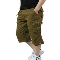 Muške hlače s elastičnim strukom u struku, ravne hlače, ležerna odjeća za slobodno vrijeme, jednobojna muška odjeća