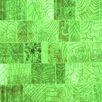 Kućni kvadratni krpeni zeleni tepisi za prijelazne zone u M. A.-u, područje od 5 stopa