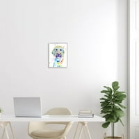 Živi goldendoodle pseće ljubimce životinje i insekti grafička umjetnost bijela uokvirena umjetnička print zidna